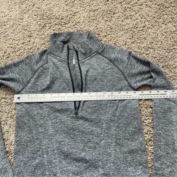 Ivivva Quarter Zip lightweight nylon blend running jacket grey size 14 girls - Picture 6 of 9